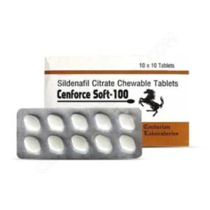 Cenforce Soft 100mg Sildenafil Chewable Tablets